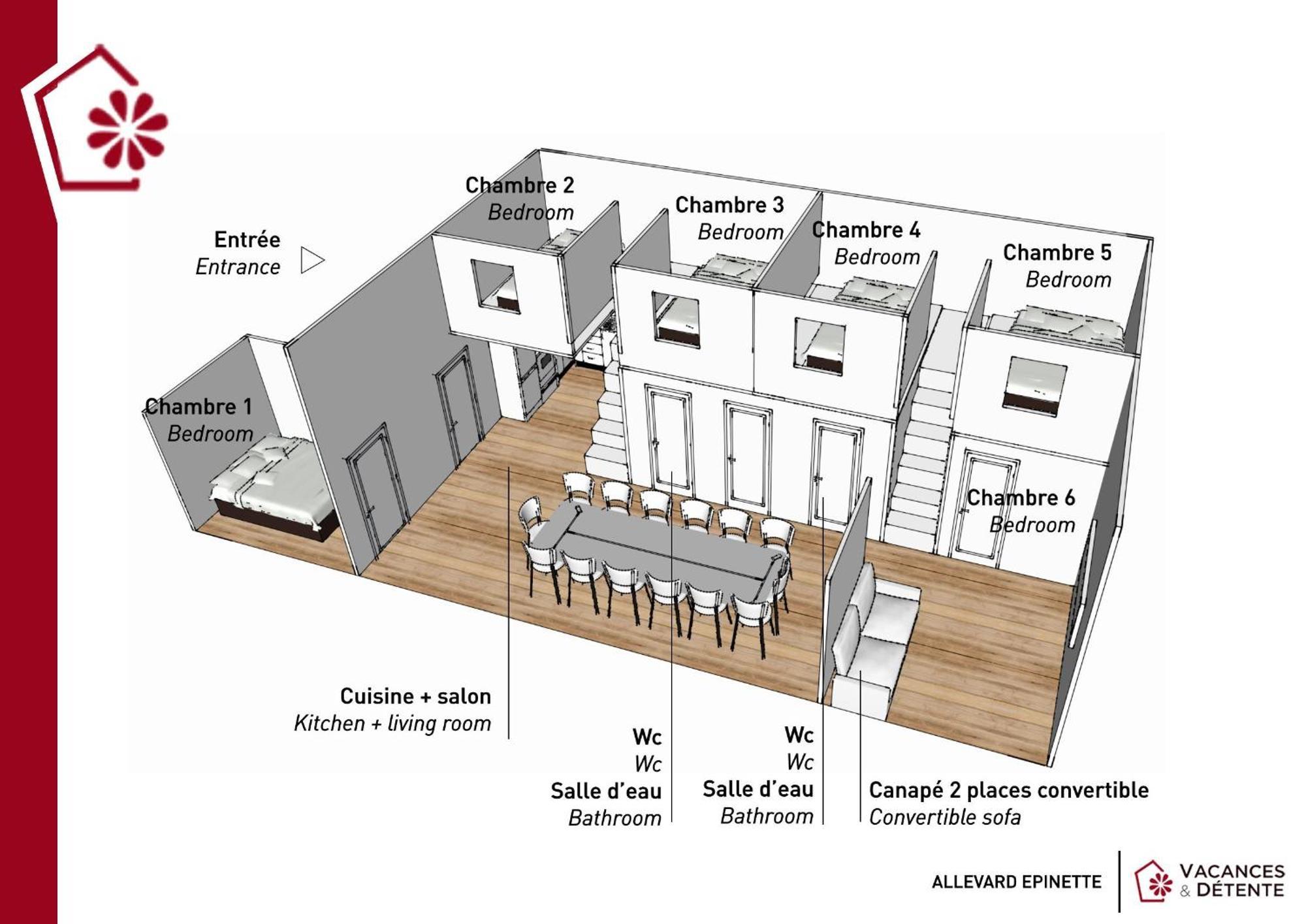 Appartement L'epinette - De Groupe Et Salle De Reception *